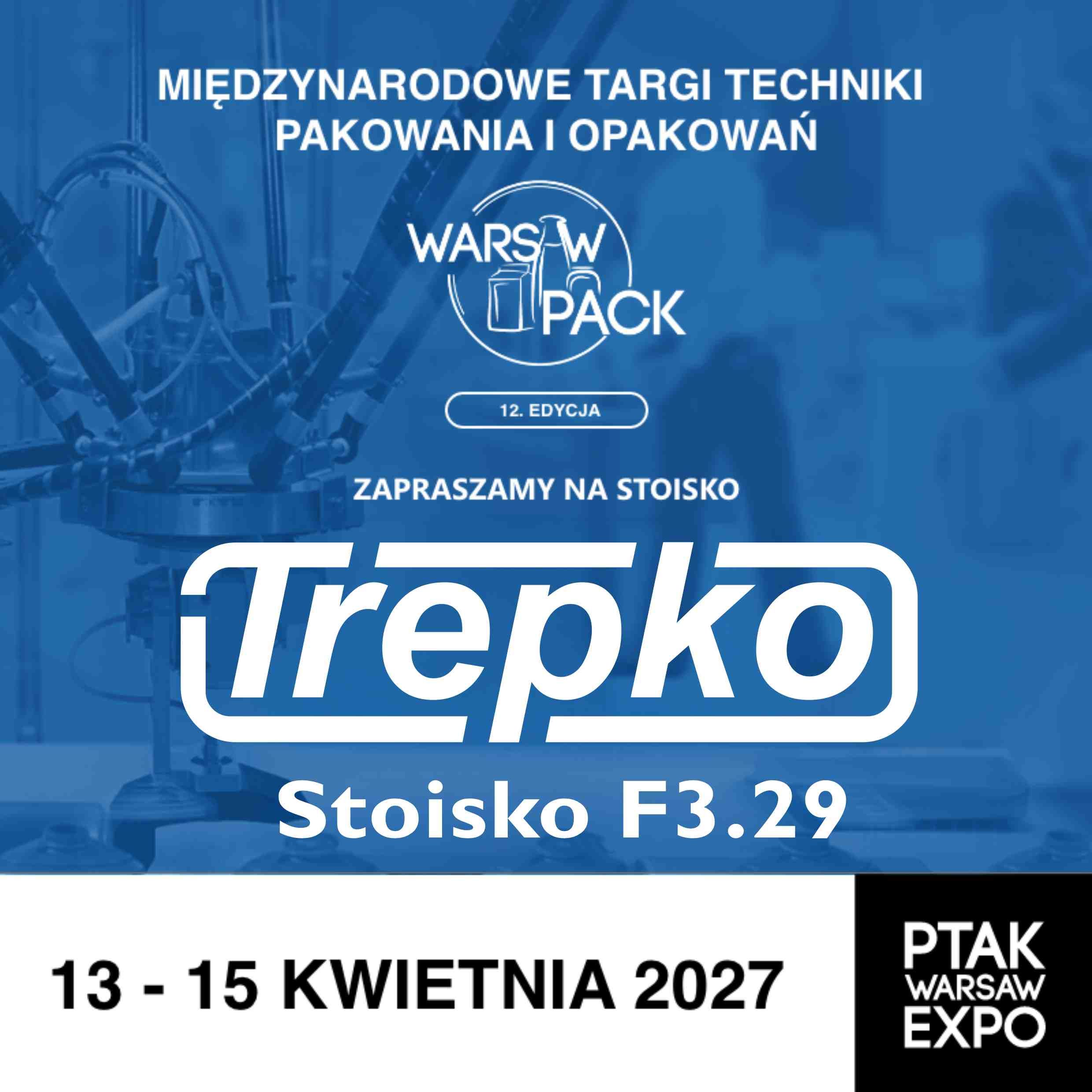 Stoisko Trepko na targach Pack Expo International, Chicago, 18-21 października 2026